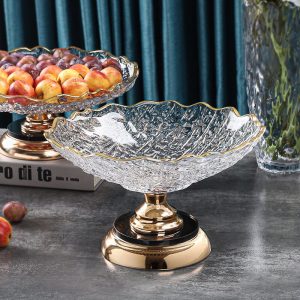 Lighteme Crystal Glass Fruit Plate