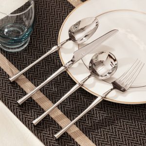 Lighteme Elegant Stainless Steel Flatware 4 Pcs Set