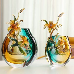 Lighteme Enamel Colored Vase Ornaments