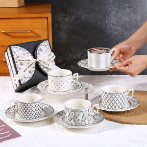 Lighteme Fashion Coffee Cup And Saucer Set