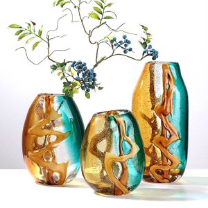 Lighteme Golden Orange Water Amber Vase