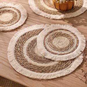 Lighteme Handwoven Tassel Placemat