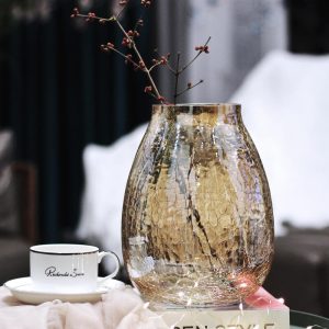 Lighteme Ice Flower Glass Vase