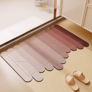Lighteme Irregular Gradient Diatom Mud Bath Mat