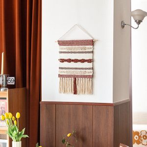 Lighteme Jacquard Tassel Wall Hanging