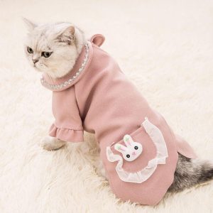 Lighteme Rabbit Cat Woolen Casual Coat (5 colors)