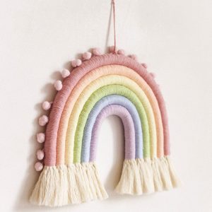 Lighteme Rainbow Tassel Wall Hanging
