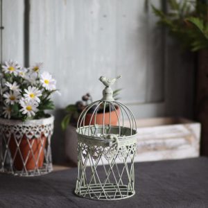 Lighteme Vintage Iron Birdcage Candle Holder