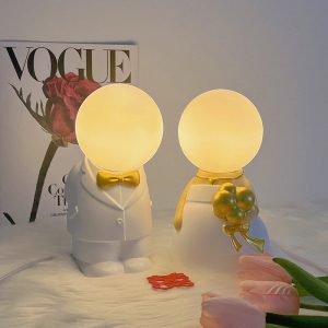 Lighteme Groom and Bride Table Lamps
