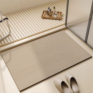 Lighteme Striped Diatom Mud Bath Mat
