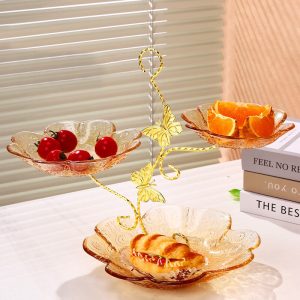 Lighteme Sunflower Texture Bow Dessert Stand