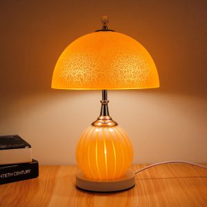 Lighteme Vintage Glass Crackle Table Lamp