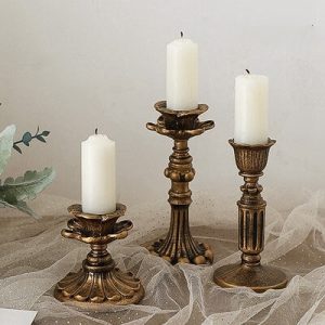 Lighteme Vintage Lotus Resin Candle Holder