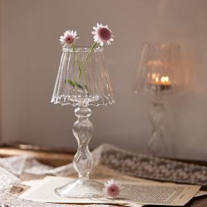 Lighteme Vintage Glass Candle Holder